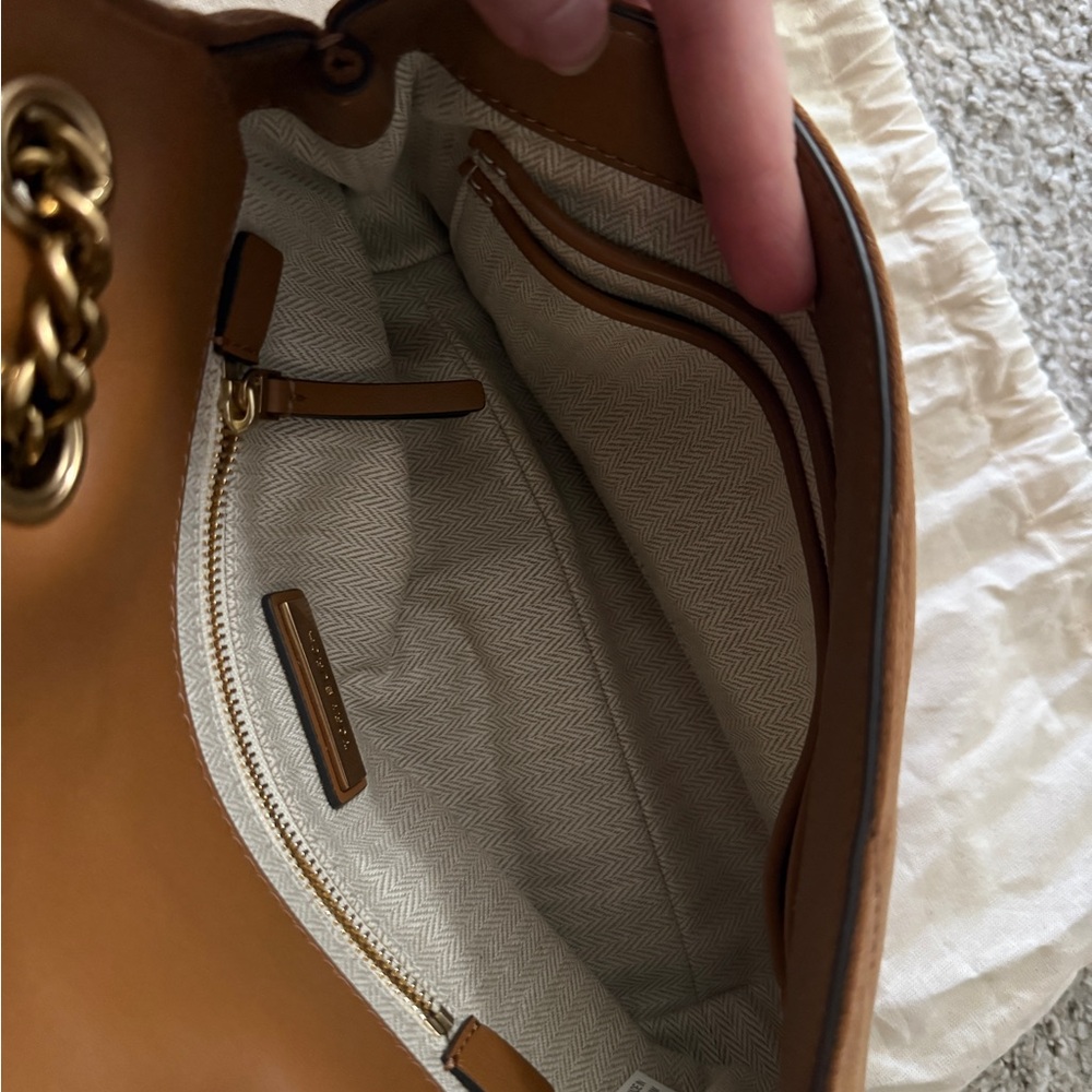 Tory Burch Kira Small Suede Quilted Shoulder Bag - Picture 5 of 6
